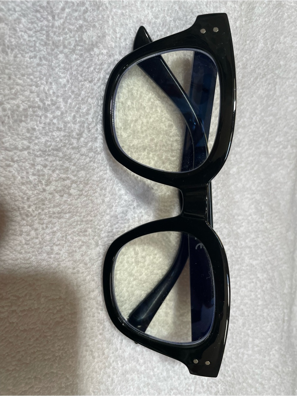 Classic Black Thick-Frame Men's Glasses - Sleek Everyday Style